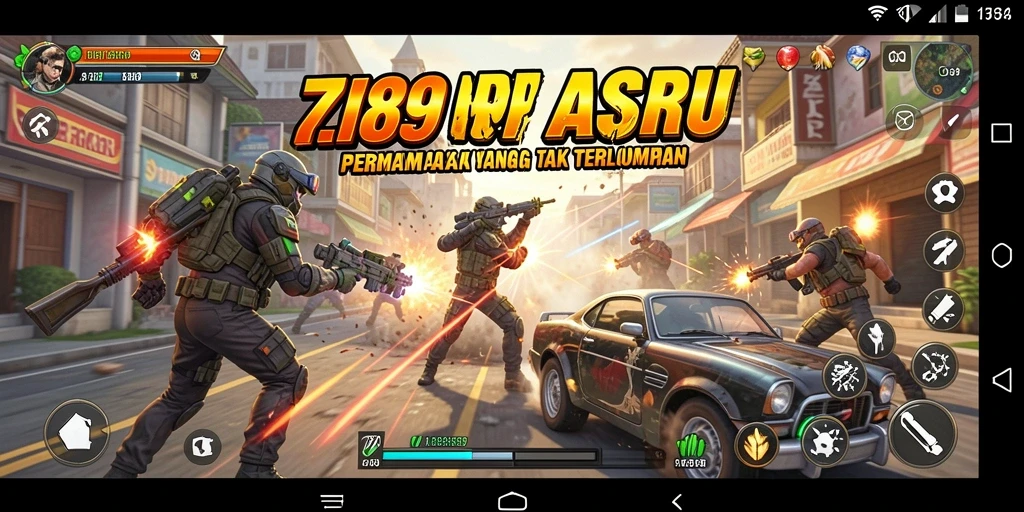 Screenshot utama 789RP menampilkan aksi seru dan menegangkan di medan pertempuran.