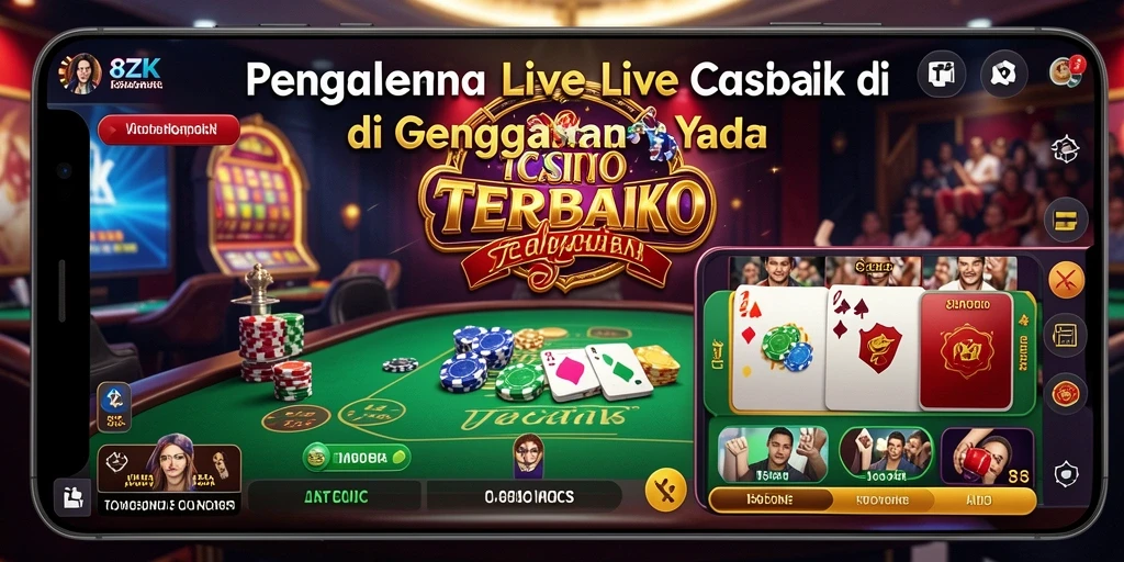 Tampilan gameplay Live Casino yang menarik di aplikasi 8ZK.