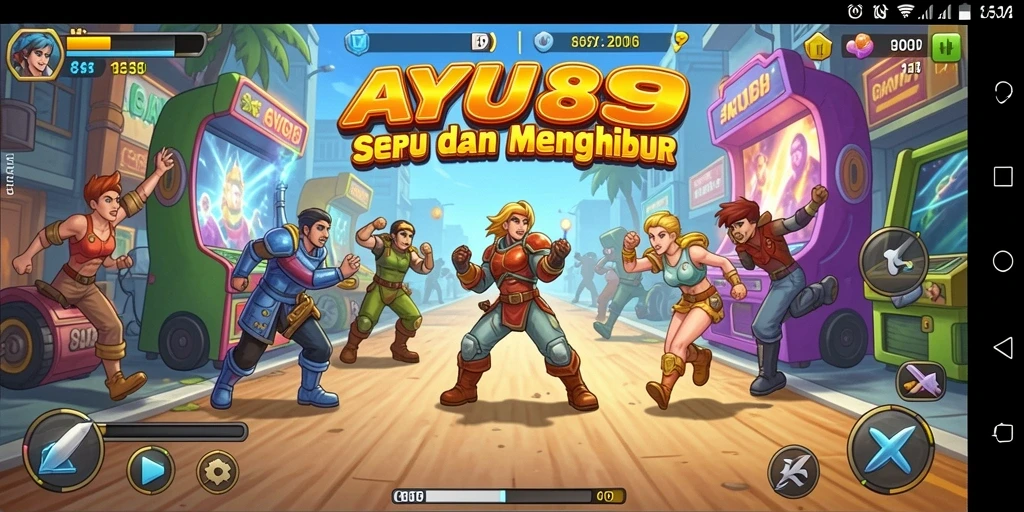 Tampilan gameplay AYU89 yang penuh aksi dan tantangan seru.