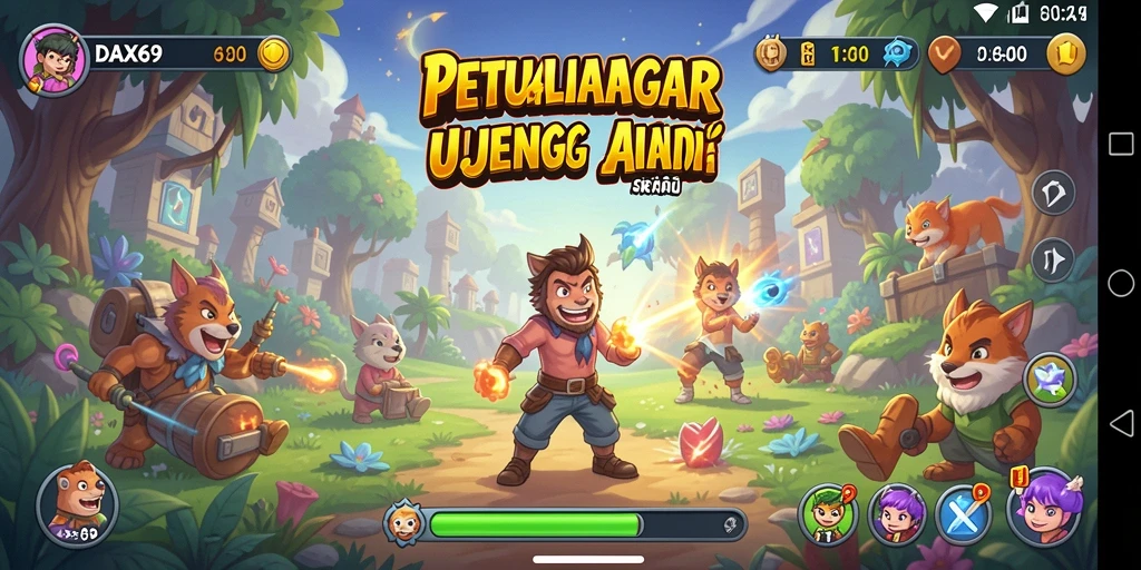 Tampilan gameplay DAX69 yang seru dan menantang.