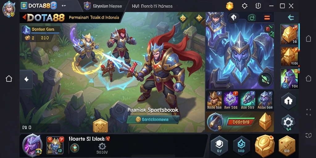 Tampilan gameplay DOTA88 yang menampilkan taruhan olahraga secara exciting.