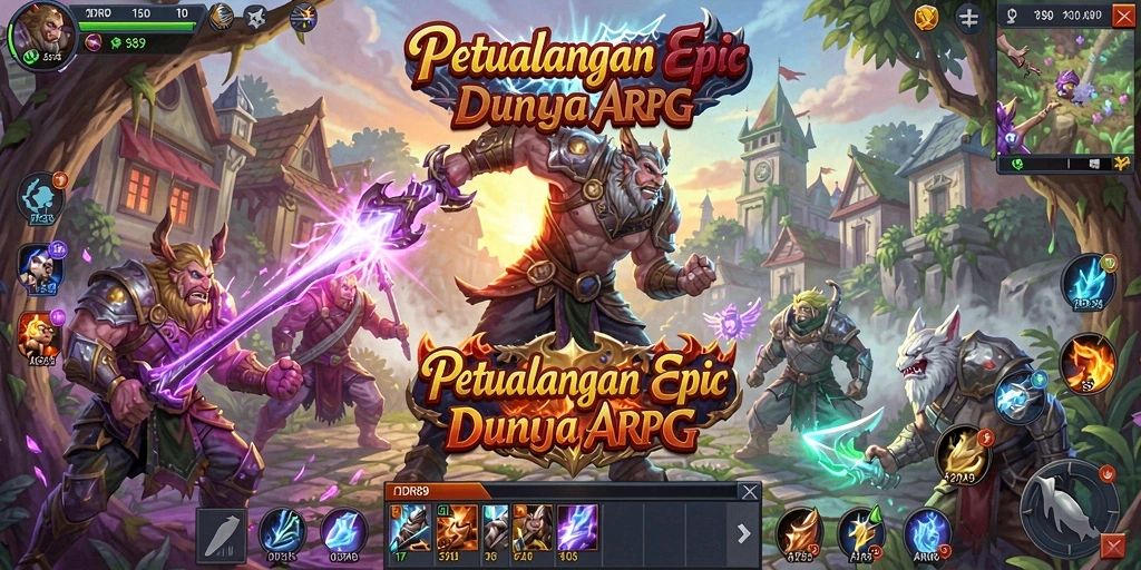 Tampilan gameplay IDR89 yang menakjubkan dalam petualangan ARPG.