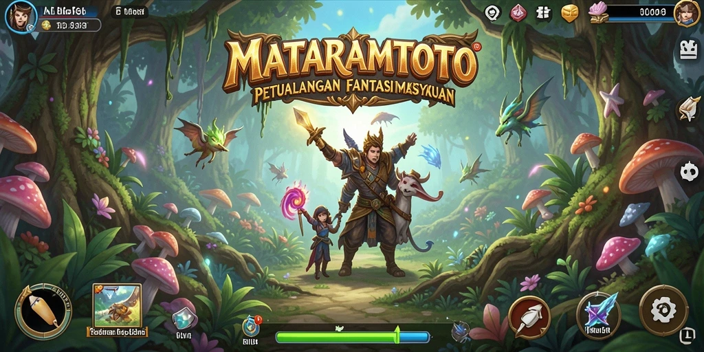 Screenshot menampilkan aksi pertarungan epik dalam MATARAMTOTO.