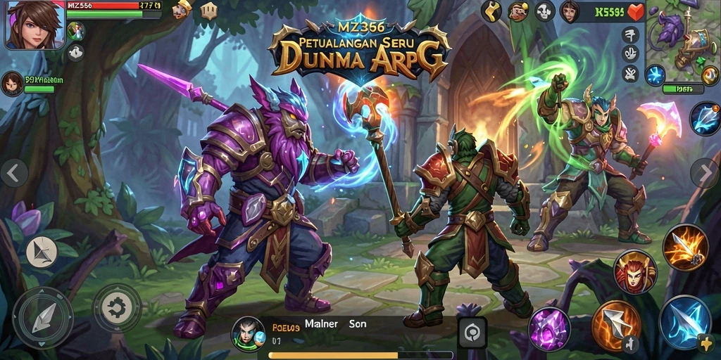 Tampilan gameplay menakjubkan MZ356 dalam aksi ARPG.
