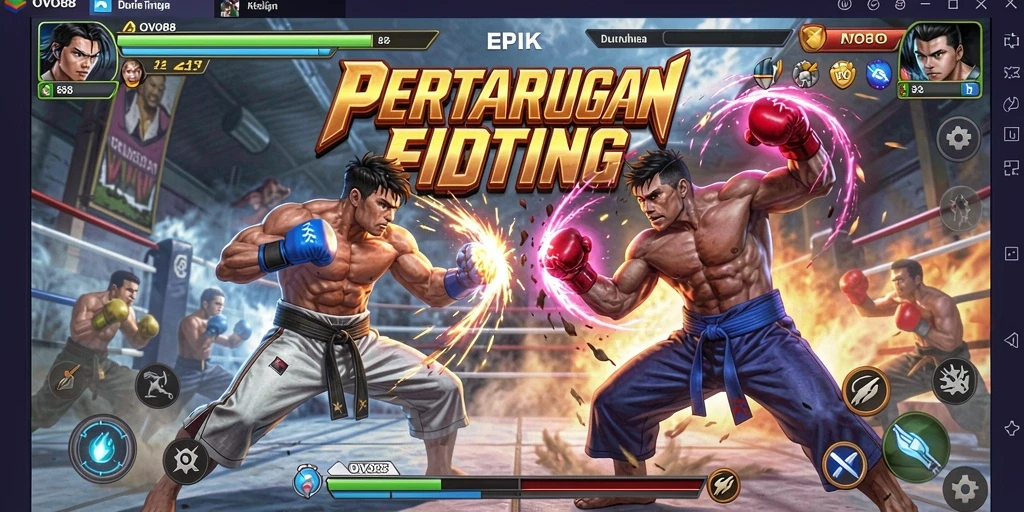 Gameplay OVO88 yang memukau dalam pertempuran Fighting.