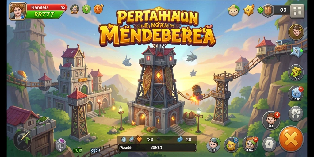 Gameplay seru Tower Defense dengan berbagai menara dan musuh.