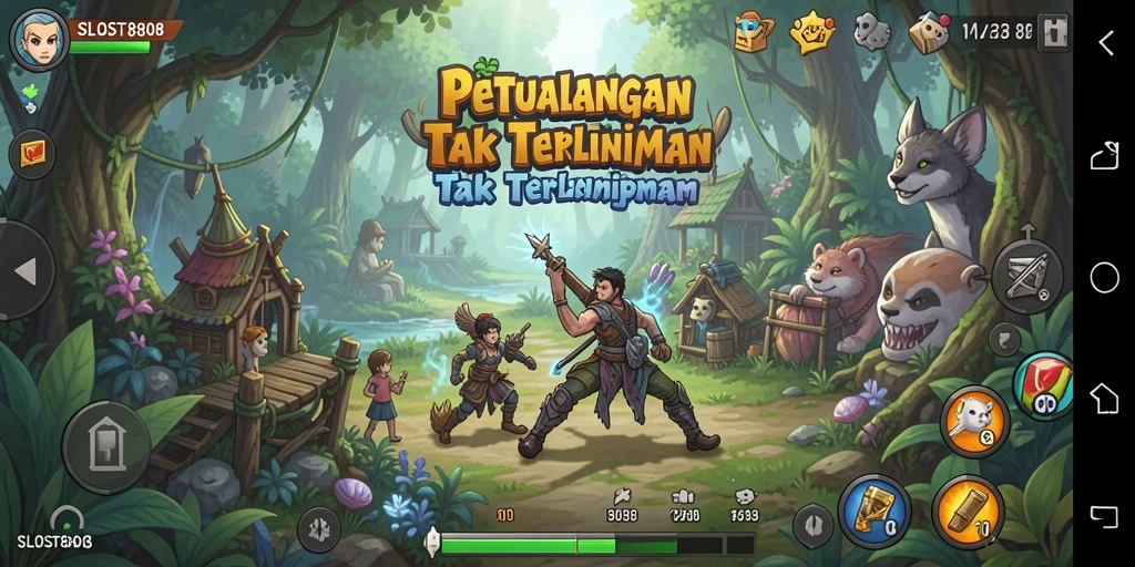 Screenshot utama SLOST8808 menampilkan aksi seru dan pemandangan menakjubkan.