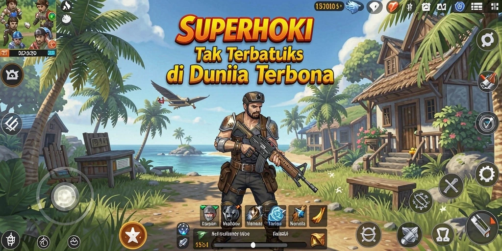 Gameplay SUPERHOKI yang memukau di dunia terbuka.