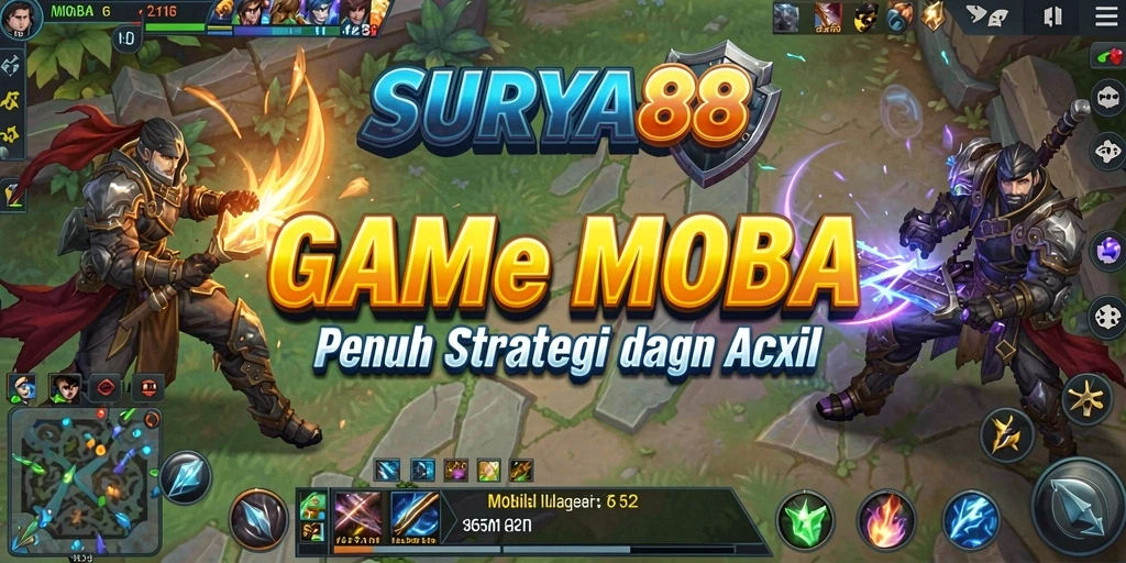 Tampilan gameplay SURYA88 yang menegangkan dalam pertarungan tim.