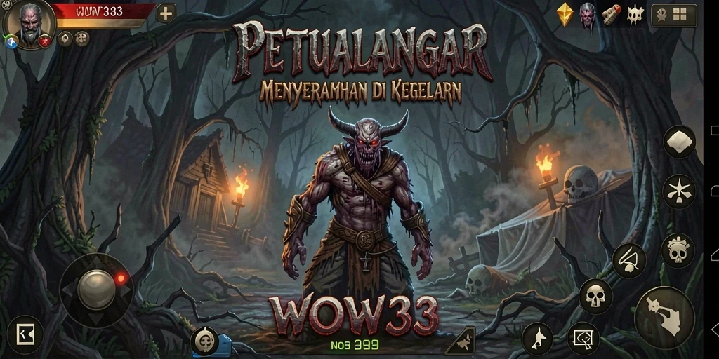 Gameplay menakutkan di dunia gelap yang misterius.